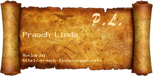 Prasch Linda névjegykártya